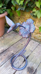 Extra image of Hummingbird Garden Sculpture