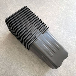 Extra image of 7cm Square Black Plant Pots (Pack of 15)