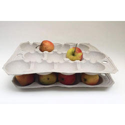 Extra image of Nutley's 12 Hole Biodegradable Apple Trays - Pack of 10