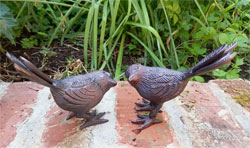 Extra image of Pair of Song Birds Garden Ornament
