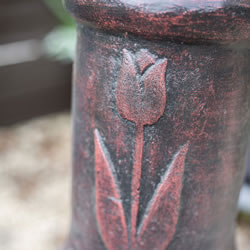 Extra image of Oxford Barbecues Tulip Dark Red Clay Chiminea Patio Heater