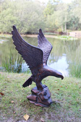 Extra image of Eagle Swooping Garden Sculpture