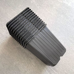 Extra image of 9cm Square Black Plant Pots (Pack of 12)
