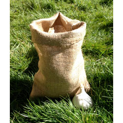 Extra image of Small Hessian Sack 20 x 30cm Storage Bag 8.9oz Grade - Pack Quantity: 50