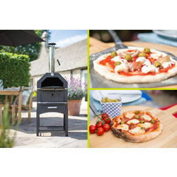 Extra image of La Hacienda Multi-Function Outdoor Steel Pizza Garden Oven