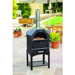 Extra image of La Hacienda Multi-Function Outdoor Steel Pizza Garden Oven