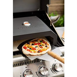 Small Image of La Hacienda Steel BBQ Pizza Oven Black Edition