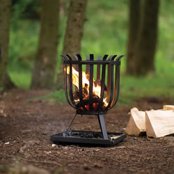 Extra image of Padstow Steel Firebasket Patio Heater Wood Burner