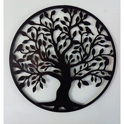 Extra image of Rustic Brown Metal Tree Of Life Wall Art