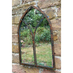 Extra image of Leavesdon Arched window mirror screen plaque for indoors or outdoors