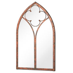 Small Image of Leavesdon Arched window mirror screen plaque for indoors or outdoors
