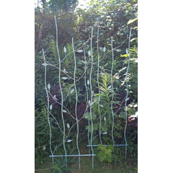Extra image of Pair Of Verdigris Bird And Leaf Trellis Plant Support Panels