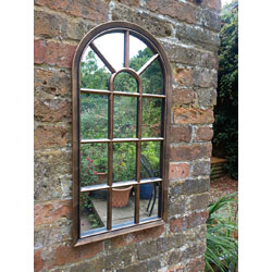 Extra image of Lutterworth Arched Mirror - Copper Finish