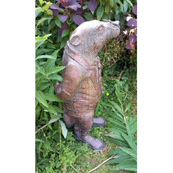 Extra image of Wind in the Willows Garden Sculpture of Badger - 67cm