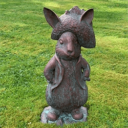 Small Image of Sculpture of Benjamin Bunny - Aged Verde Finish