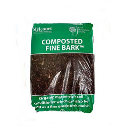 Small Image of 50L bag of Melcourt RHS Endorsed Compost Fine Bark for soil improvement planting