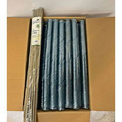 Extra image of 100 Clear Spiral Tree Guards with Canes - 60cm x 38mm