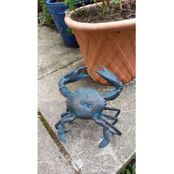 Extra image of Crab Ornament For Garden Or Home Cast Aluminium In Antique Finish