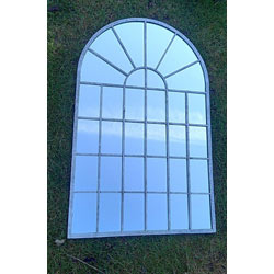 Extra image of Metal Rustic Arched Mirror