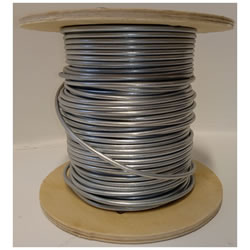 Extra image of 50m Roll of 4mm Diameter Galvanised Mild Steel Line or Straining Wire in a Handy Spool