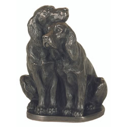 Small Image of Sculpture of a Pair of Spaniels