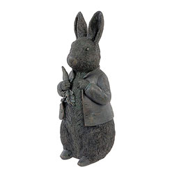 Extra image of 44cm Peter Rabbit Superb Sculpture garden Ornament Solid resin Beatrix Potter