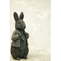 Extra image of 44cm Peter Rabbit Superb Sculpture garden Ornament Solid resin Beatrix Potter