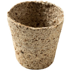 Small Image of Nutley's 6cm Round Jiffy Peat-Free Fibre Plant Pot - Pack Quantity: 100