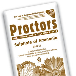Image of Proctors Sulphate of Ammonia General Garden Fertiliser - 20kg Sack