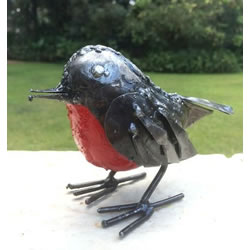 Small Image of RSPB Metal Red Robin Ornament