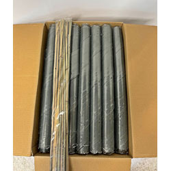 Small Image of 150 Clear Extra Wide Spiral Tree Guards with Canes - 60cm x 50mm
