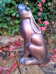 Extra image of Moongazing Hare Garden Sculpture