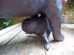 Extra image of Miniature Eeyore Garden & Home Sculpture Ornament
