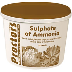 Small Image of 5kg tub of Proctors sulphate of Ammonia general garden fertiliser soil improver