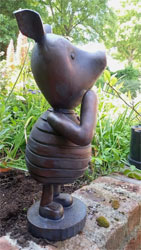 Extra image of Piglet Garden Sculpture - Large
