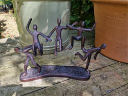 Extra image of Jump for Joy! Ornament Hand Cast in Aluminium with Antique Bronze Finish