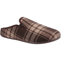 Small Image of Cotswold Brown Syde Slippers