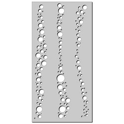 Small Image of Bubble Design 2mm Steel Rustic Metal Screen - 1.8m tall