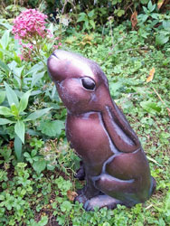 Extra image of Moongazing Hare Garden Sculpture