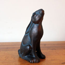 Extra image of Miniature Moongazing Hare Garden Sculpture