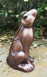 Extra image of Moongazing Hare Garden Sculpture