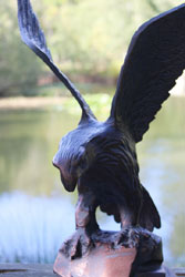 Extra image of Eagle Swooping Garden Sculpture