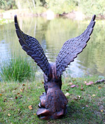 Extra image of Eagle Swooping Garden Sculpture