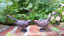 Image of Pair of Birds Garden Sculpture (20cm long)