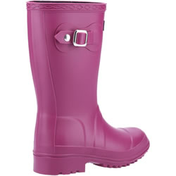 Extra image of Cotswold Buckingham Tall Girls Wellington Boot in Berry