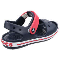 Extra image of Crocs Crocband Kids' Sandals in Navy, Red and White