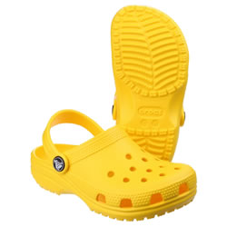 Extra image of Crocs Kids Classic Clog in Lemon