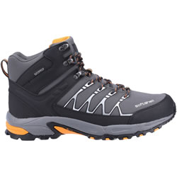 Small Image of Cotswold Abbeydale Mid Boots in Grey/Orange