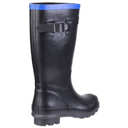 Extra image of Cotswold Kids' Fairweather Wellington Boots in Black/Blue