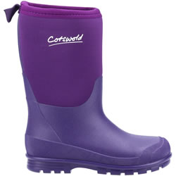 Image of Cotswold Kids Hilly Neoprene Wellington Boots in Purple